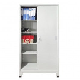 Fiset metalic Eco, usi glisante 90x40x190cm cu picioare